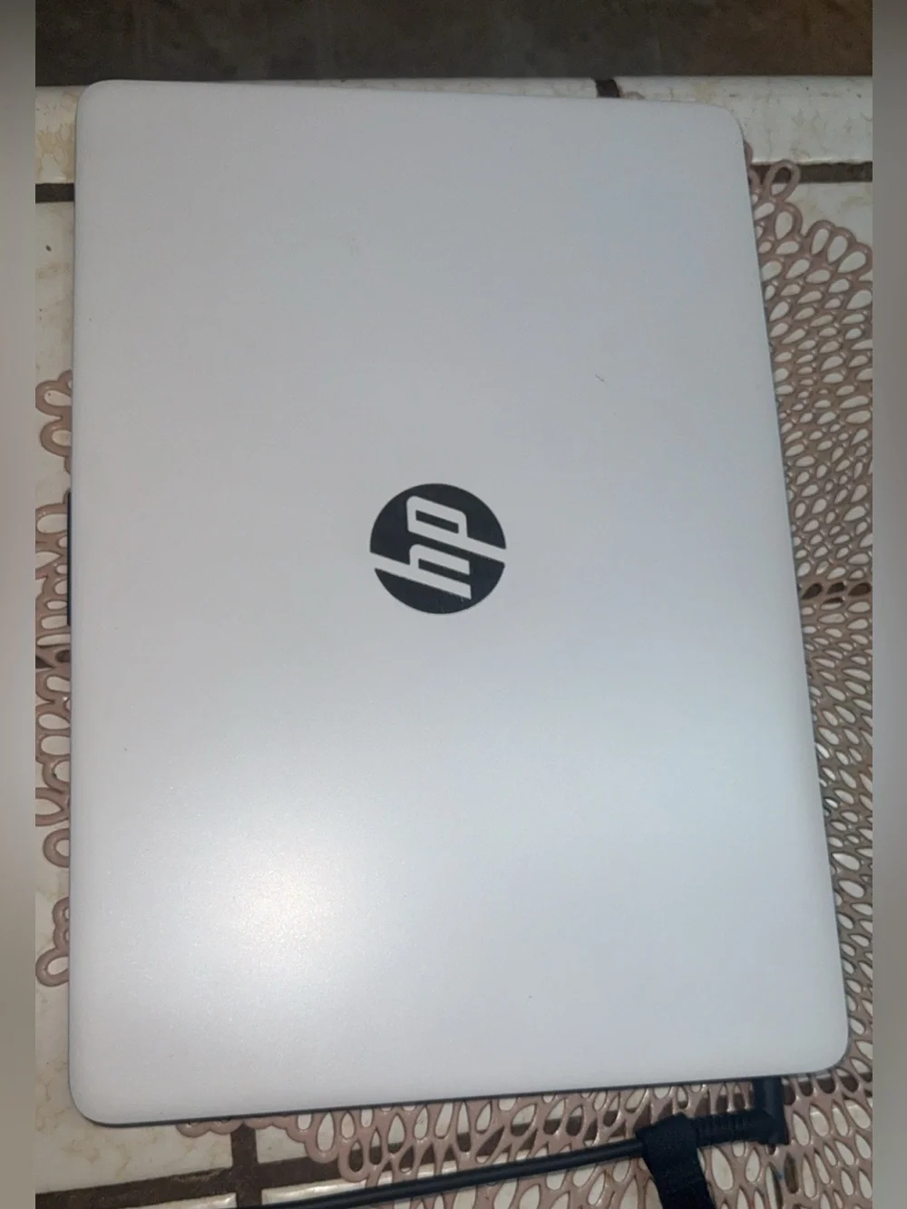 HP White-Silver Laptop with White Backlit Keyboard. New I never used it
